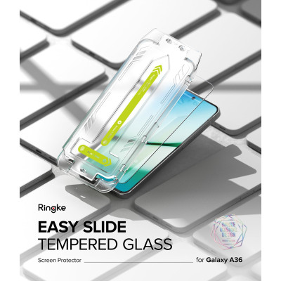 Tempered Glass Samsung Galaxy A36 Ringke Easy Slide Αντιχαρακτικό Γυαλί Προστασίας Οθόνης 2 Τεμάχια - Clear (8800293852353)