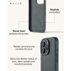 Θήκη iPhone 16 Pro MUJJO MaizCase με MagSafe από Vegan Δέρμα - Steel Blue (MUJJO-CL-054-SB)