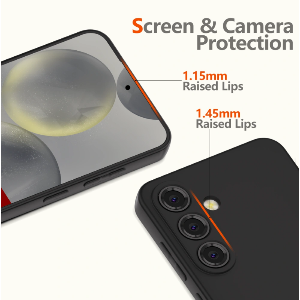 Θήκη Samsung Galaxy A36 Tech-Protect Icon Σιλικόνης - Black (5906302362356)