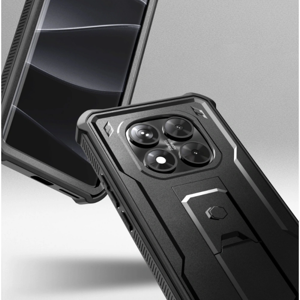 Θήκη Xiaomi Redmi Note 14 Pro 5G / Poco X7 Tech-Protect Kevlar Pro Full Body 360° Ανθεκτική - Black (5906302361397)