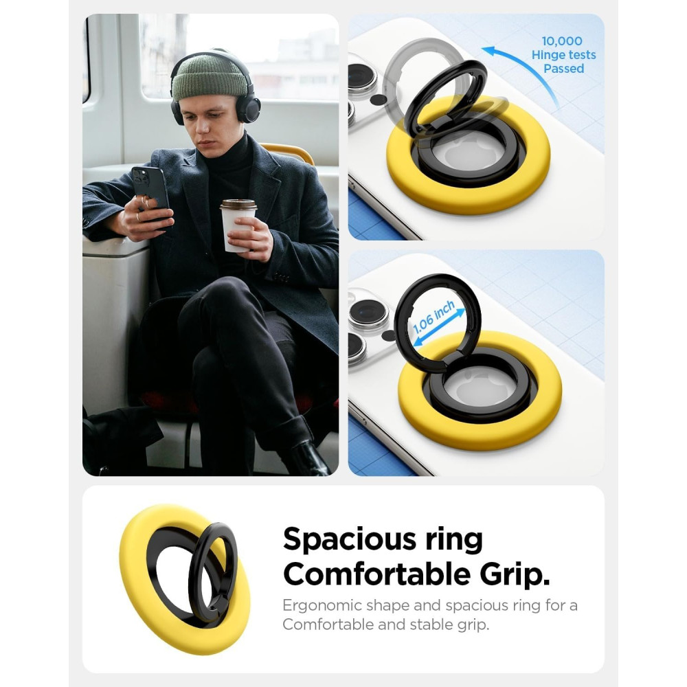 Βάση Στήριξης Spigen Nano Pop Phone Holder MagFit Μαγνητικό MagSafe Δαχτυλίδι / Ring Holder - Mango Yellow (AMP09027)