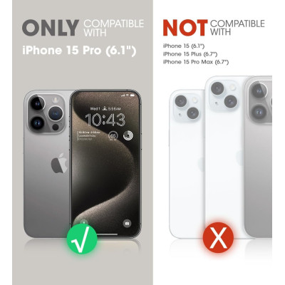 Θήκη iPhone 15 Pro Supcase Unicorn Beetle XT Mag Ανθεκτική MagSafe με Μεταλλικό Κάλυμμα για την Κάμερα - Black (843439136793)