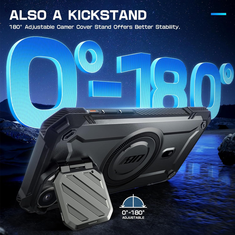 Θήκη iPhone 15 Pro Max Supcase Unicorn Beetle XT Mag Ανθεκτική MagSafe με Μεταλλικό Κάλυμμα για την Κάμερα - Black (843439137165)