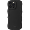 Θήκη iPhone 16 Pro HappyCase Wavy Σιλικόνης - Black (8719246471582)