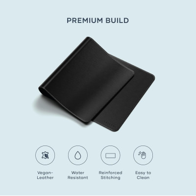 Desk Mat Satechi Vegan-Leather από Premium Vegan Δέρμα - Black (ST-LPDMK)