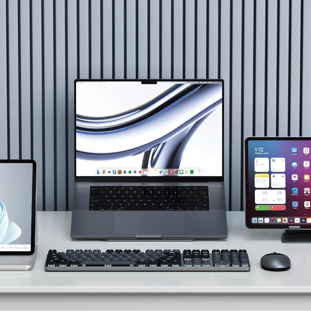 Πληκτρολόγιο Satechi SM3 Slim Mechanical Backlit Bluetooth Keyboard Ασύρματο Μηχανικό με Οπίσθιο Φωτισμό & Brown Διακόπτες Αγγλικό - Dark (ST-KSM3DK-EN)