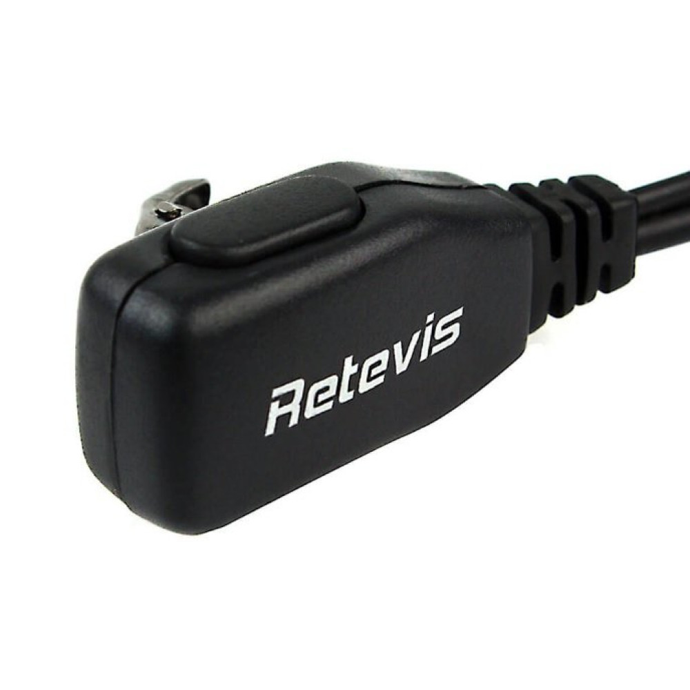 Μικρόφωνο Ακουστικό Retevis C9003A G-Hook Earpiece Μονό PTT 2 Pin για τον Πομποδέκτη Kenwood - Transparent (C9003A)