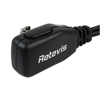 Μικρόφωνο Ακουστικό Retevis C9003A G-Hook Earpiece Μονό PTT 2 Pin για τον Πομποδέκτη Kenwood - Transparent (C9003A)