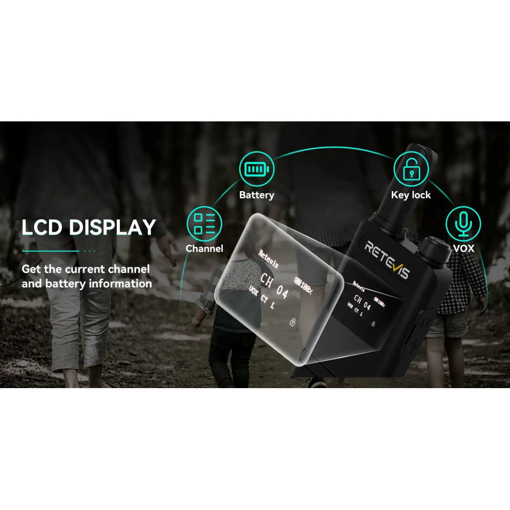 Πομποδέκτης Retevis B63S Σετ με 2 Ασύρματα Επαναφορτιζόμενα Walkie Talkie με Μπαταρία 1620mAh 5W & με 2 x Ακουστικά Μικρόφωνα - Black (A9269D/C9239A)