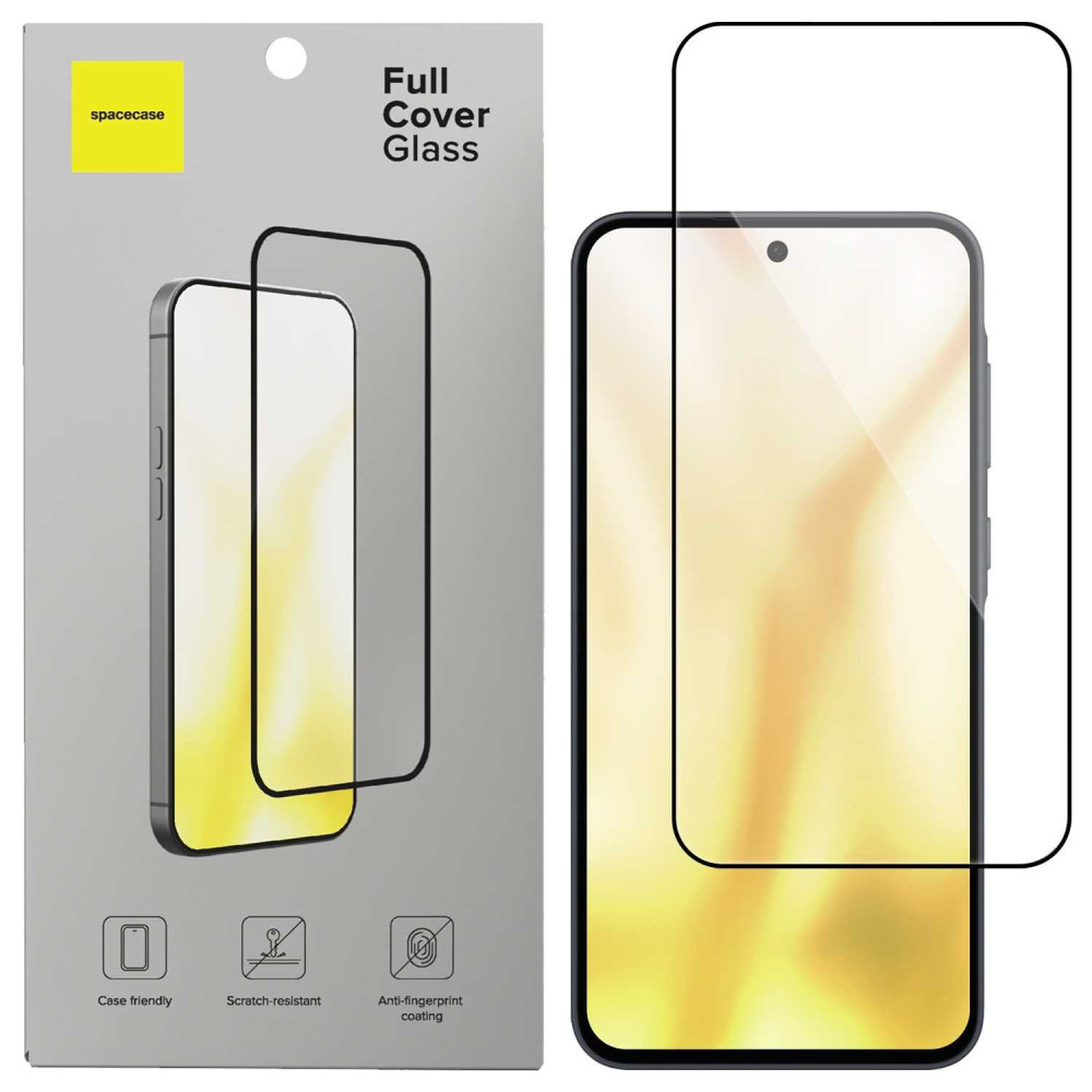 Tempered Glass Samsung Galaxy A56 Spacecase Full Cover Glass Full Face Αντιχαρακτικό Γυαλί Προστασίας Οθόνης - Black (5905719118372)