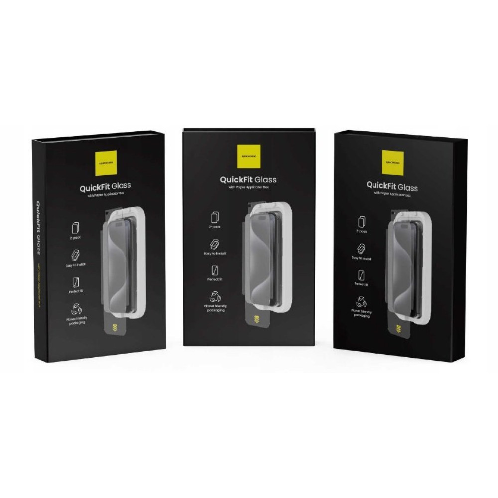 Tempered Glass iPhone 16 Pro Max Spacecase QuickFit Privacy Glass Αντιχαρακτικό Γυαλί Προστασίας Απορρήτου Οθόνης με Απλικατέρ QuickFit 2 Τεμάχια - Privacy (5905719118419)