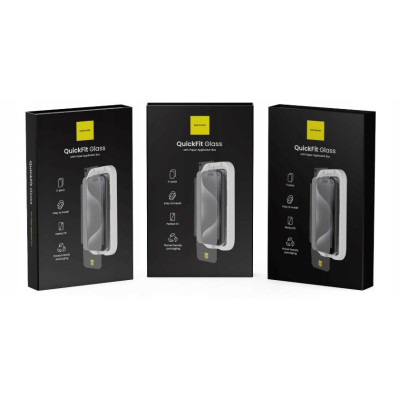 Tempered Glass iPhone 16 Pro Max Spacecase QuickFit Privacy Glass Αντιχαρακτικό Γυαλί Προστασίας Απορρήτου Οθόνης με Απλικατέρ QuickFit 2 Τεμάχια - Privacy (5905719118419)