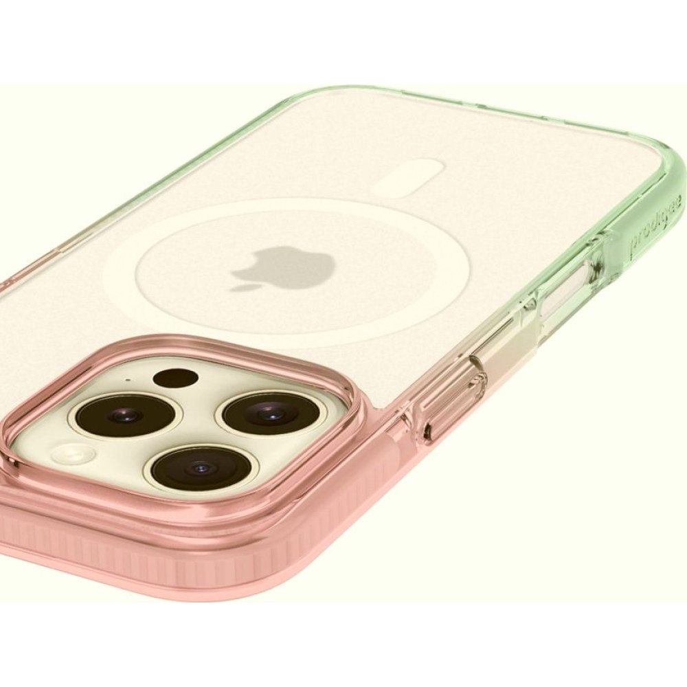 Θήκη iPhone 16 Pro Max Prodigee Flow Ανθεκτική Ημιδιάφανη με MagSafe - Blush Frost (IPH16P-6.7-FLW-BLS)