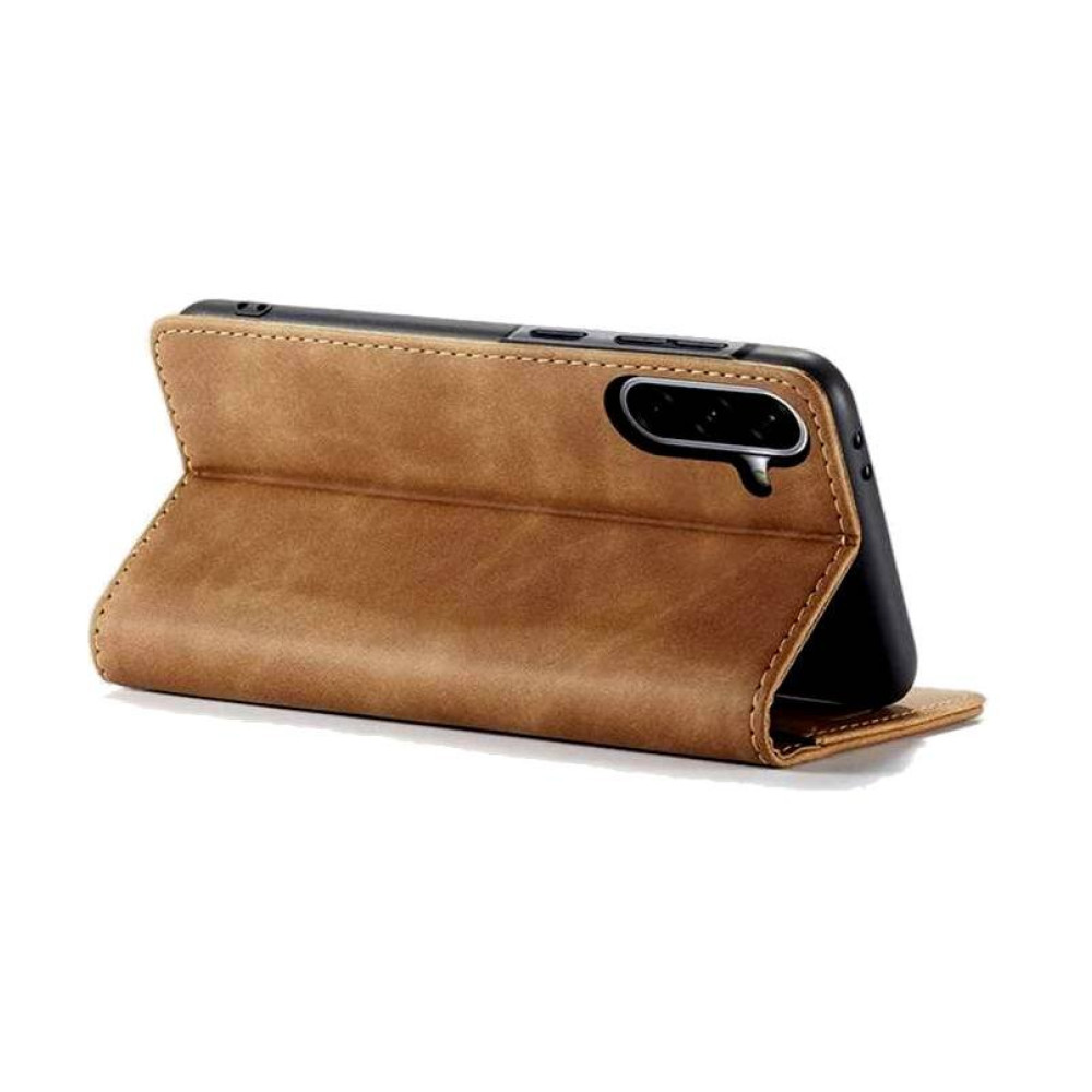 Θήκη Samsung Galaxy A36 Spacecase Wallet Πορτοφόλι - Light Brown (5905719117443)