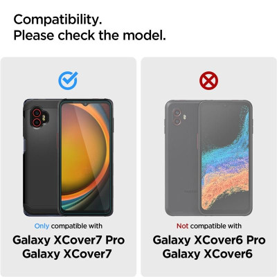 Tempered Glass Samsung Galaxy XCover7 / 7 Pro Spigen GLAS.tR Slim Premium Αντιχαρακτικό Γυαλί Προστασίας Οθόνης 2 Τεμάχια - Clear (AGL09407)