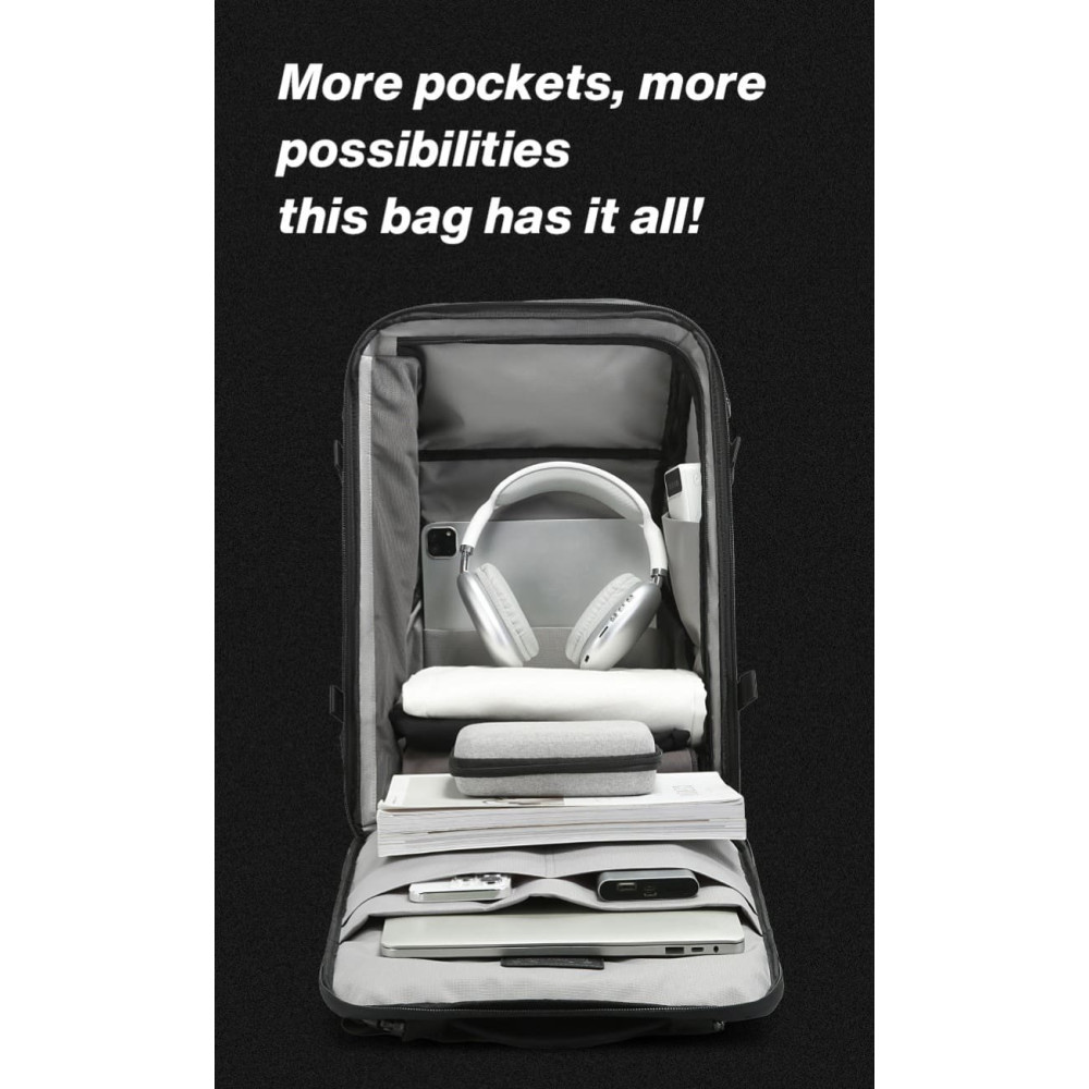 Σακίδιο Πλάτης / Backpack Bange FW230 Ορειβατικό / Τσάντα Μεταφοράς Laptop έως 15.6" 36L - Black