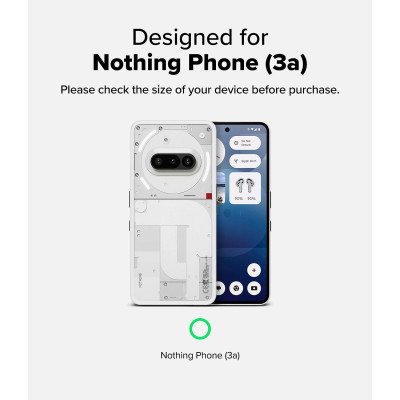 Θήκη Nothing Phone 3a Ringke Fusion X Σκληρή - Black (8800293853541)