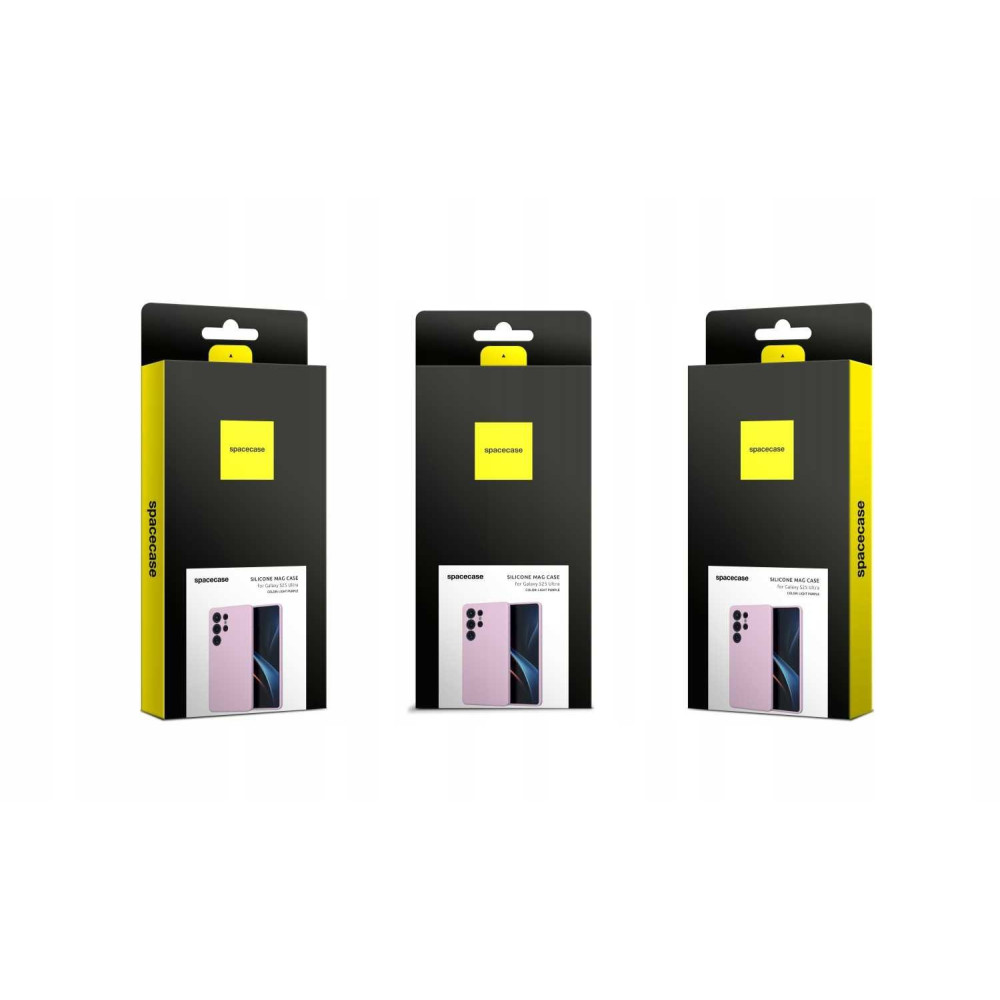 Θήκη Samsung Galaxy S25 Ultra Spacecase Silicone Magnetic Case Σιλικόνης με MagSafe - Light Purple (5905719114237)