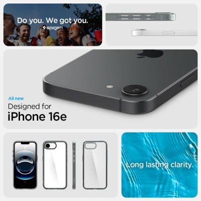 Θήκη iPhone 16e Spigen Ultra Hybrid Διάφανη Σκληρή - Space Crystal (ACS09531)