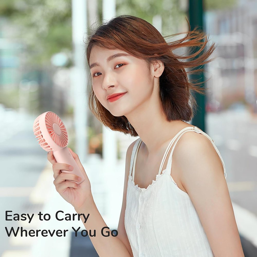Ανεμιστηράκι JisuLife Handheld Fan Life6 FA20X Premium Φορητό Επαναφορτιζόμενο με 3 Ταχύτητες Ανέμου 4.000mAh - Pink (6972154736637)