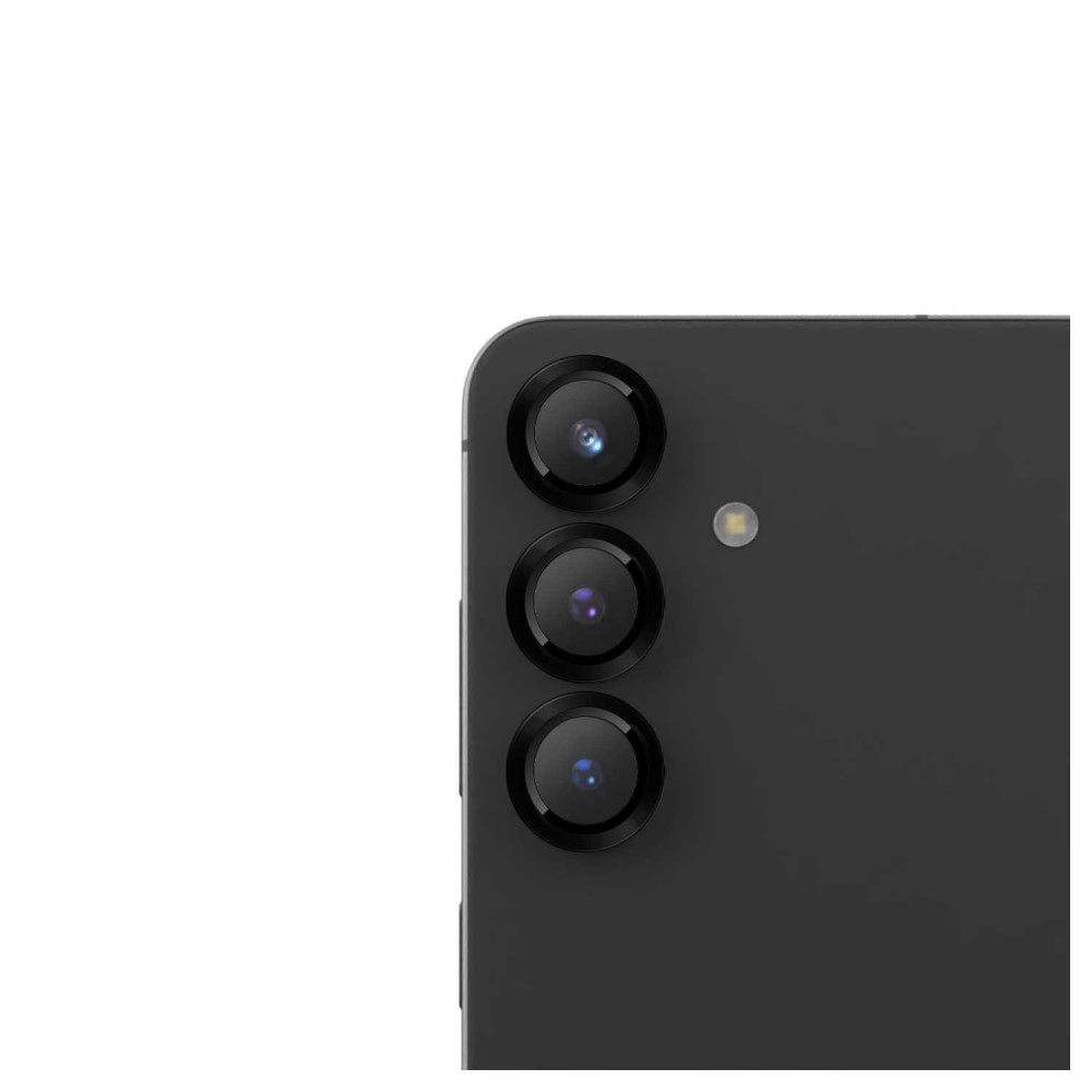 Tempered Glass Samsung Galaxy S25 Spacecase Camera Ring Αντιχαρακτικό Γυαλί Προστασίας για Φακό Κάμερας με Πλαίσιο Αλουμινίου - Black (5905719114756)