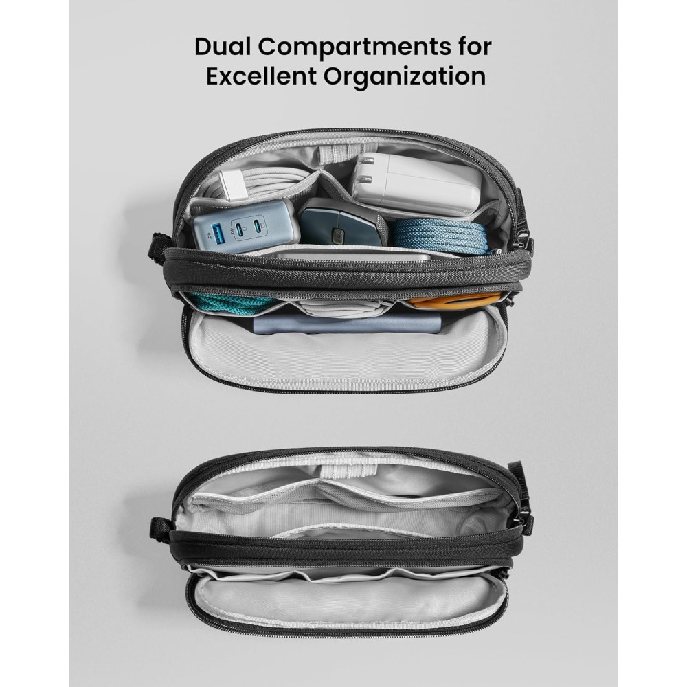 Θήκη Universal Tomtoc Light-T12 Accessory Pouch για Αξεσουάρ / PowerBank / Smartphone 1.8L Medium - Black (T12M1D1)