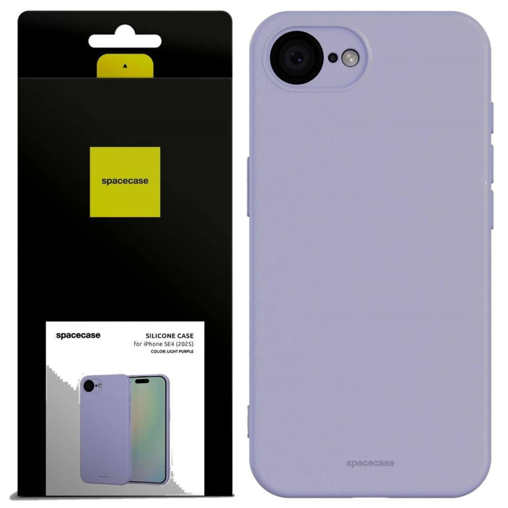 Θήκη iPhone 16e Spacecase Silicone Case Σιλικόνης - Light Purple (5905719117900)