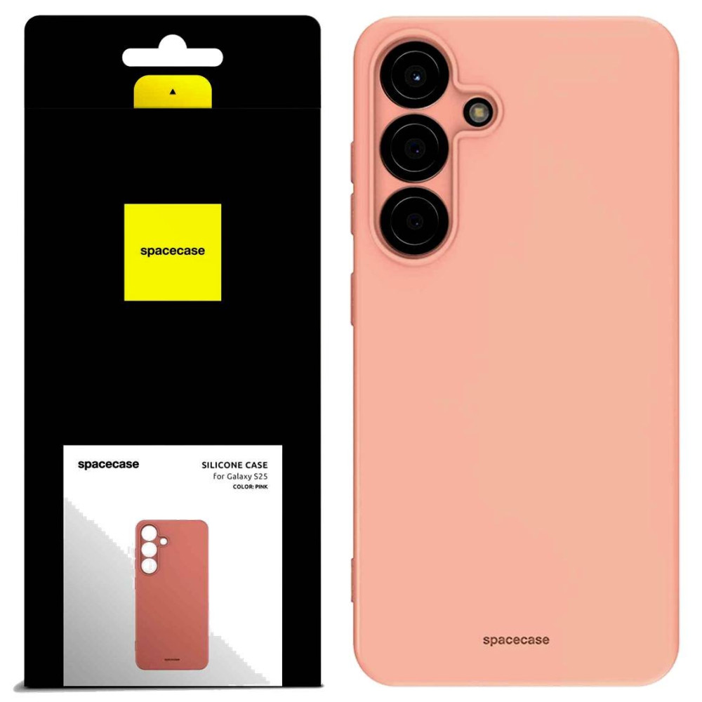 Θήκη Samsung Galaxy S25 Spacecase Silicone Case Σιλικόνης - Pink (5905719114824)