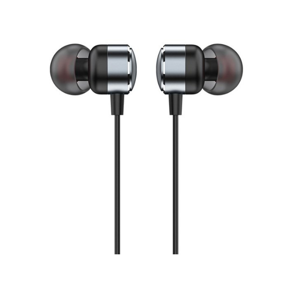 Handsfree Ακουστικά Recci REP-L38 Metal Wired Earphone Ενσύρματα με Type-C - Tarnish (6955482526019)