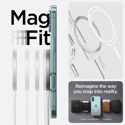 Θήκη iPhone 16 Plus Spigen Liquid Crystal MagFit Σιλικόνης με MagSafe - Crystal Clear (ACS08388)