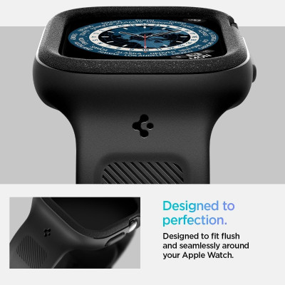 Θήκη Apple Watch 11 / 10 46mm Spigen Vault Pro Unibody από Premium TPU - Matte Black (ACS09391)
