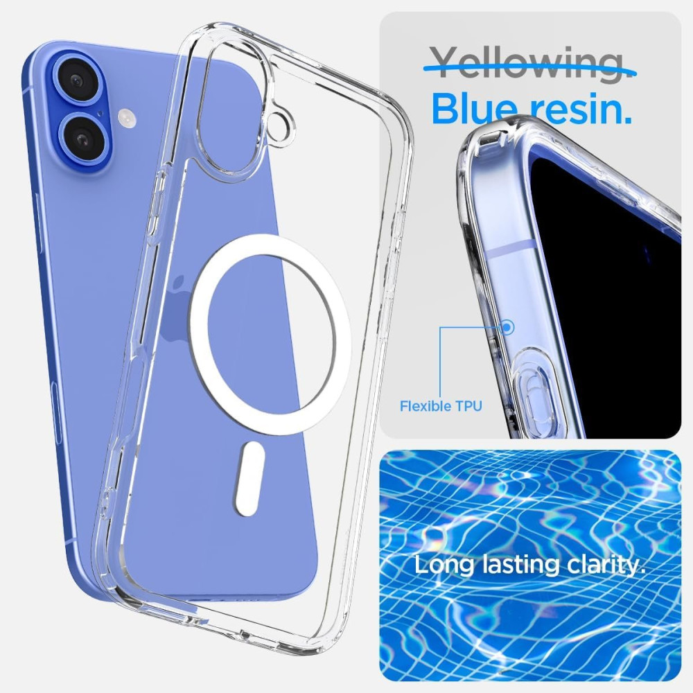 Θήκη iPhone 16 Plus Spigen Ultra Hybrid MagFit Σκληρή με MagSafe - White (ACS08075)