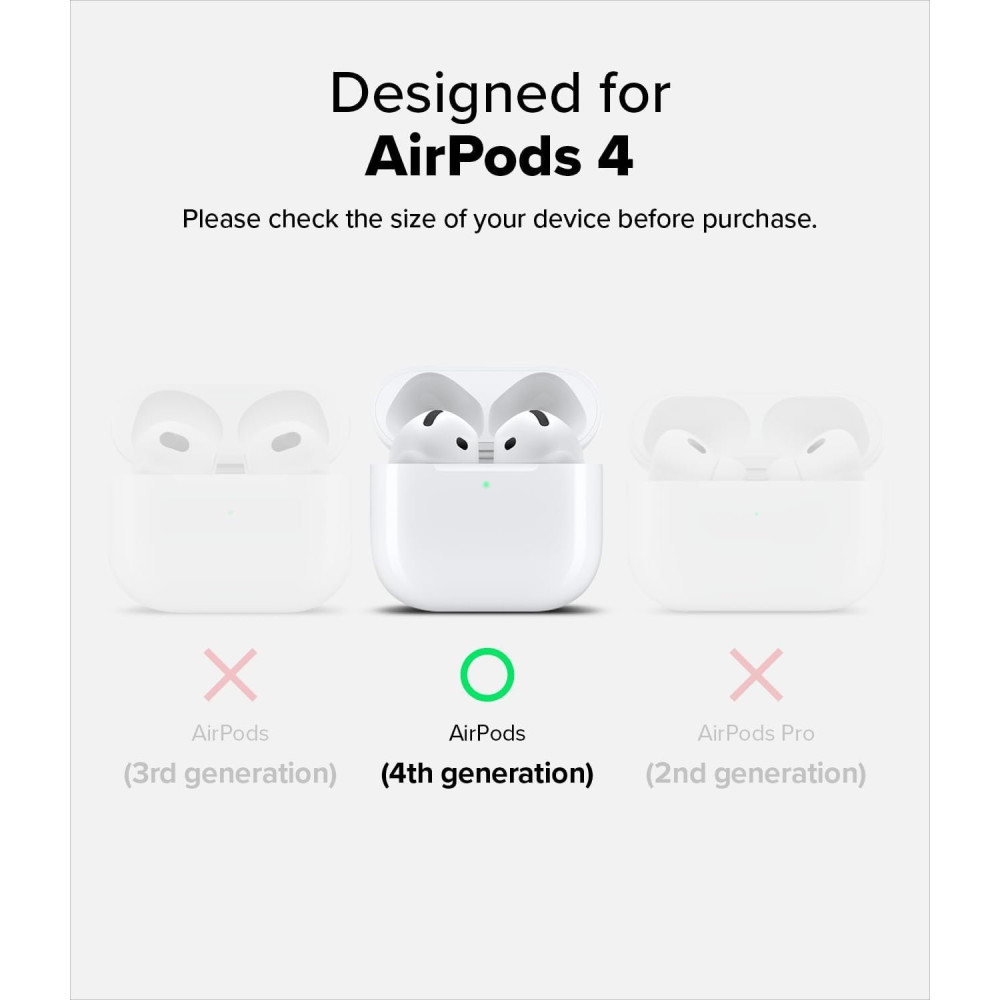 Θήκη AirPods 4th Gen Ringke Silicone Σκληρή - Stone (8800274964211)