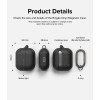 Θήκη Samsung Galaxy Buds 3 / 3 Pro Ringke Onyx Magnetic με MagSafe - Black (8809961787928)