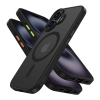 Θήκη iPhone 16 Tech-Protect MagMat XT 3-Set Ημιδιάφανη με MagSafe & 3 Εναλλάξιμα Καλύμματα Κουμπιών - Matte Black (5906302368150)