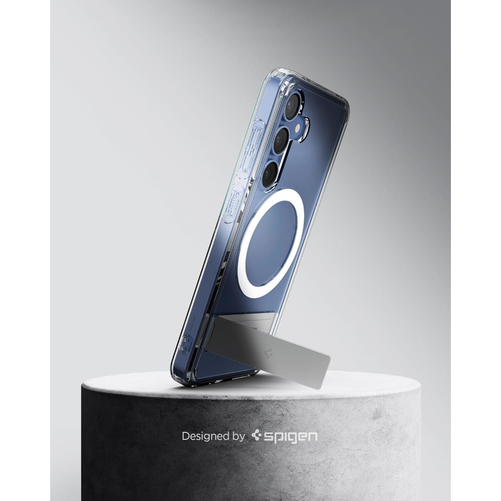 Θήκη Samsung Galaxy S25 Spigen Ultra Hybrid S MagFit Σκληρή με MagSafe - Clear / White (ACS09026)
