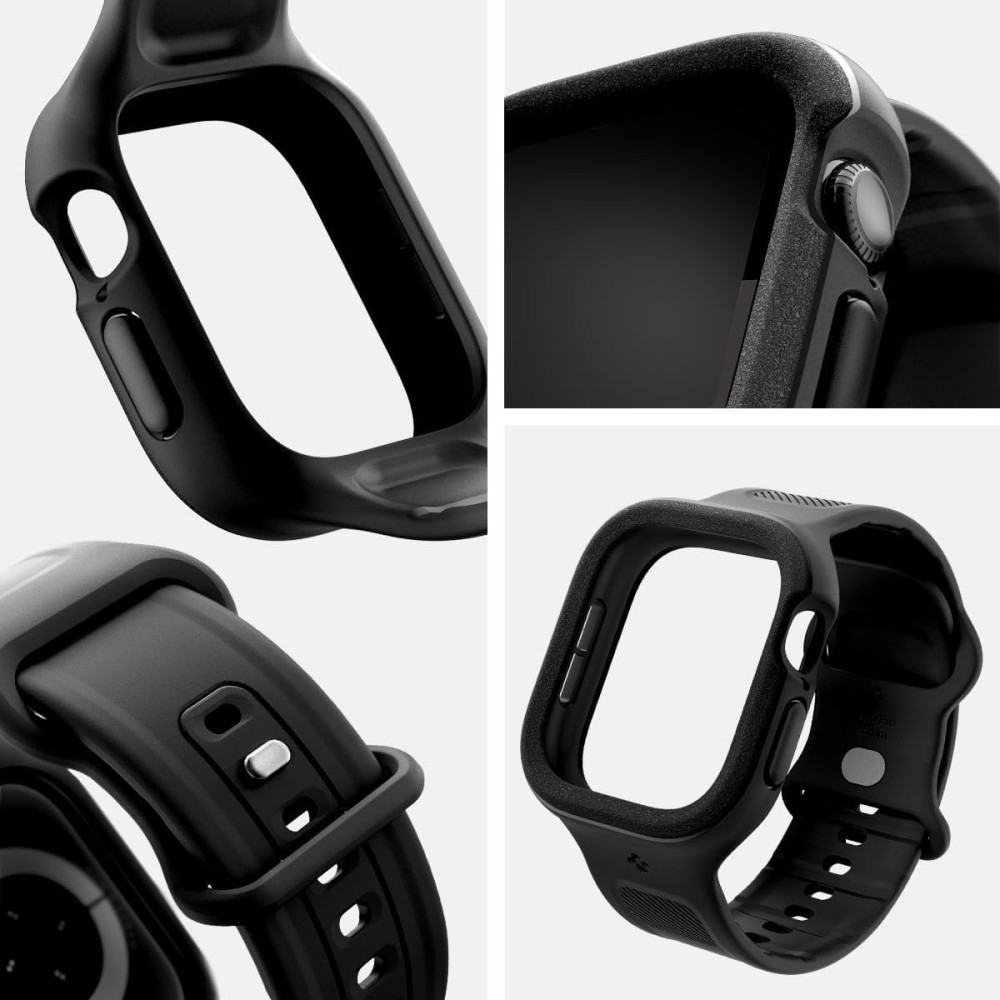 Θήκη Apple Watch 11 / 10 42mm Spigen Vault Pro Unibody από Premium TPU - Matte Black (ACS09390)