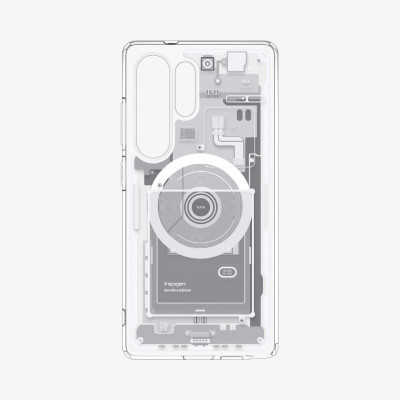 Θήκη Samsung Galaxy S25 Ultra Spigen Ultra Hybrid MagFit Σκληρή με MagSafe - Zero One White (ACS08958)