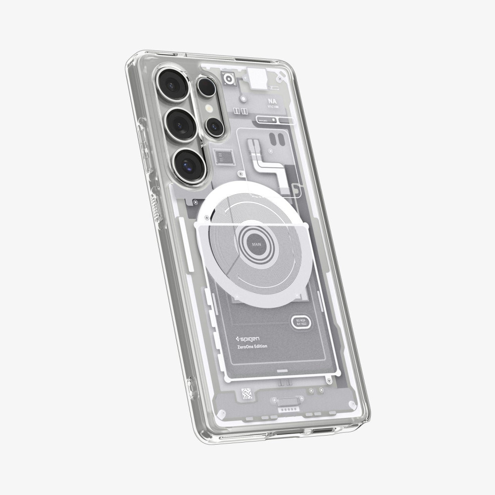 Θήκη Samsung Galaxy S25 Ultra Spigen Ultra Hybrid MagFit Σκληρή με MagSafe - Zero One White (ACS08958)