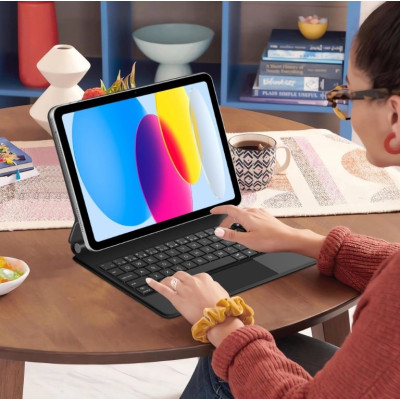 Θήκη iPad Pro 12.9'' 2022 / 2021/ 2020 / iPad Air 13" 2025 / 2024 Tech-Protect Smartcase Magnetic + Keyboard Μαγνητική με Πληκτρολόγιο Bluetooth - Black (5906302363452)