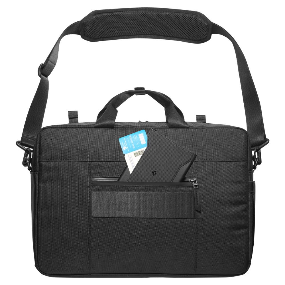 Τσάντα Laptop Spigen Klasden KD300 Laptop Business Shoulder Bag Μεταφοράς Laptop έως 16'' με Ιμάντα Ώμου - Black (AFA09540)
