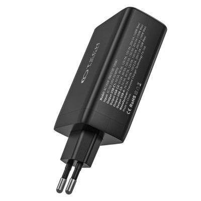 Φορτιστής Tech-Protect NC100W GaN Γρήγορος Ταξιδιού / Αντάπτορας με 1 x USB-A / 3 x Type-C 100W - Black (9490713935101)