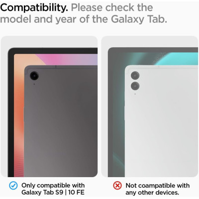 Θήκη Samsung Galaxy Tab S10 Lite 10.9" / S10 FE 10.9" / S9 FE 10.9" / S9 11" Spigen Rugged Armor Pro με Υποδοχή για Γραφίδα - Black (ACS09380)