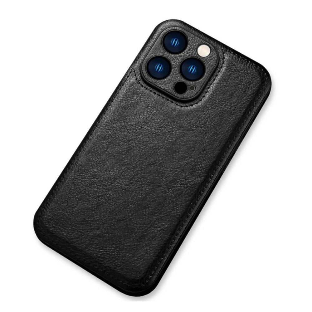 Θήκη iPhone 14 Pro Bodycell Prestige Backcover με Πλαίσιο Κάμερας - Black (5206015068317)