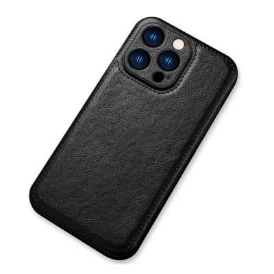 Θήκη iPhone 14 Pro Bodycell Prestige Backcover με Πλαίσιο Κάμερας - Black (5206015068317)