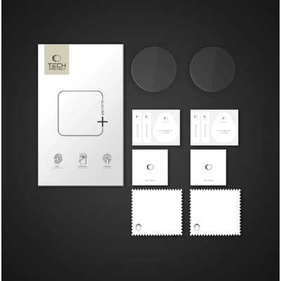 Tempered Glass Garmin Fenix 7 / 7 Pro 47mm Tech-Protect Glass Fit+ Αντιχαρακτικό Γυαλί Προστασίας Οθόνης 2 Τεμάχια - Clear (5906302318582)