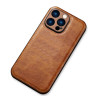 Θήκη iPhone 12 Pro Max Bodycell Prestige Backcover με Πλαίσιο Κάμερας - Brown (5206015068096)