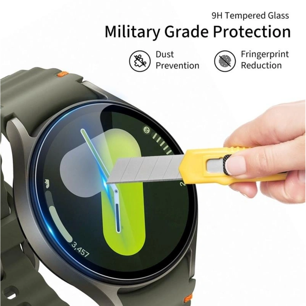 Tempered Glass Samsung Galaxy Watch 7 / 6 / 5 / 4 44mm Tech-Protect Glass Fit+ Αντιχαρακτικό Γυαλί Προστασίας Οθόνης 2 Τεμάχια - Clear (5906302318643)