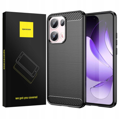 Θήκη Oppo Reno13 Pro Spacecase Carbon Σιλικόνης - Black (5905719118983)