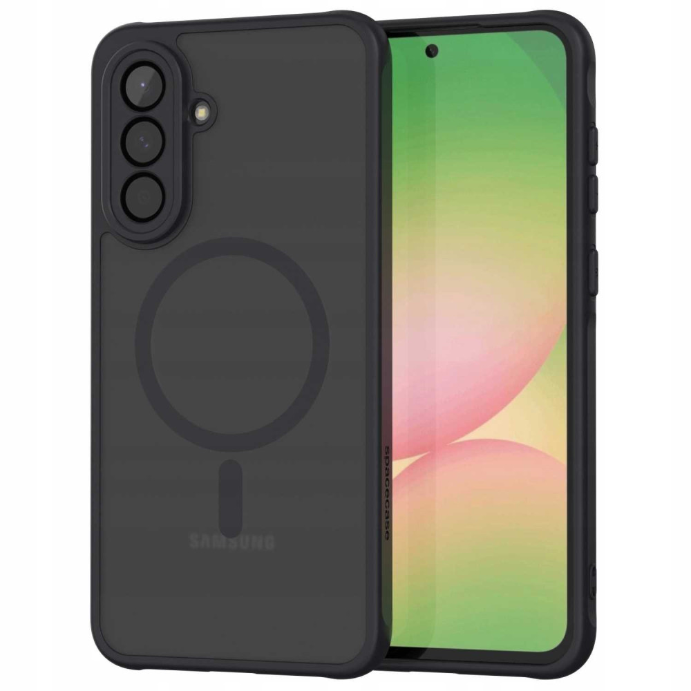 Θήκη Samsung Galaxy A56 Spacecase Hybrid MagSafe Σκληρή Ημιδιάφανη με MagSafe - Black (5905719117481)